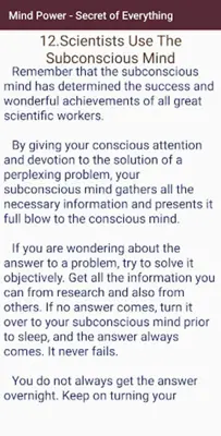 Mind Power Secret of Everythin android App screenshot 0